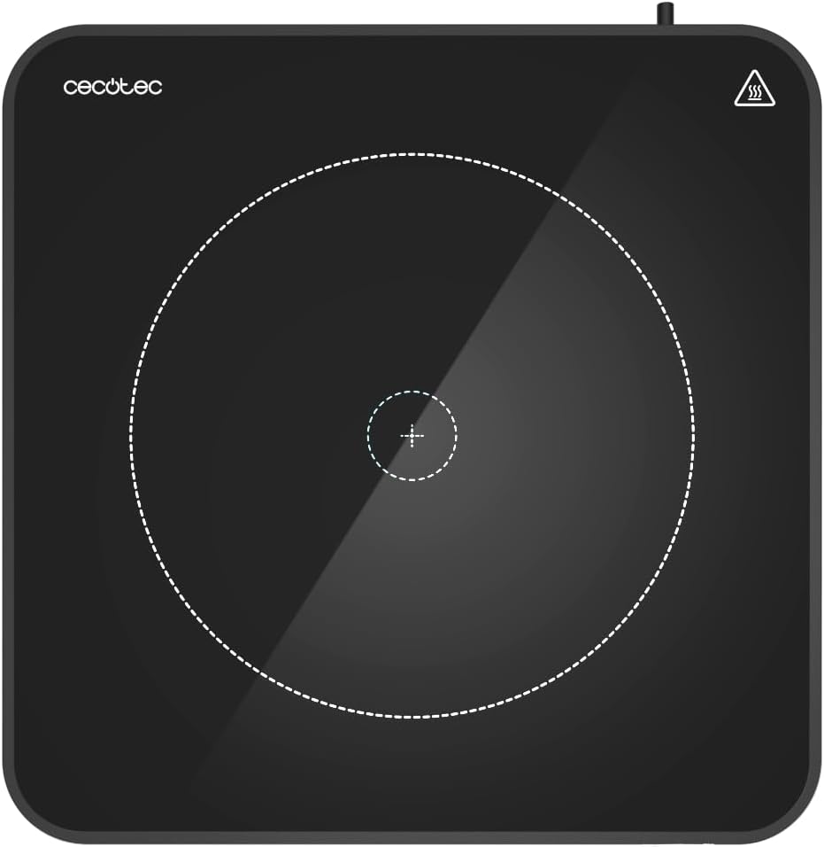 Top-down view del piano cottura a induzione Cecotec