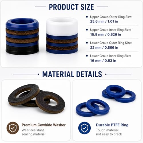 Eizoulyn 244194 Pump Repair Packing Kit, Compatible with Graco 295 ST Nova, Ultra Max II 390 395 490 495 595, GMax LineLazer 3400 Airless Paint Sprayer by Eizoulyn - Used condition - Image 2