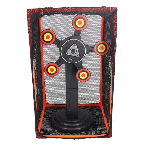 TYCIONG Diana de Juguete de Puntuación Eléctrica con Reinicio Automático y Pantalla de Efectos de Sonido para Entrenamiento de Puntería para Niños, Objetivo Móvil Giratorio de 360 ​​Grados