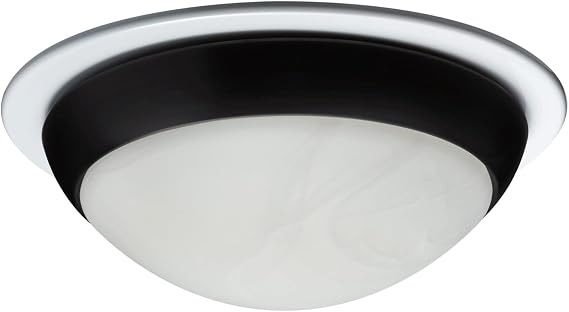 Broan NuTone Roomside Series 80 CFM Traditional Decorative Exhaust Fan for Bathrooms, Ventilation Bath Fan with Light, Matte Black