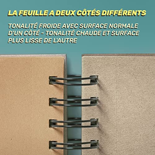 Lobome Carnet A4 kraft toned tan 120g 60 pages perforées recyclé – vue 3