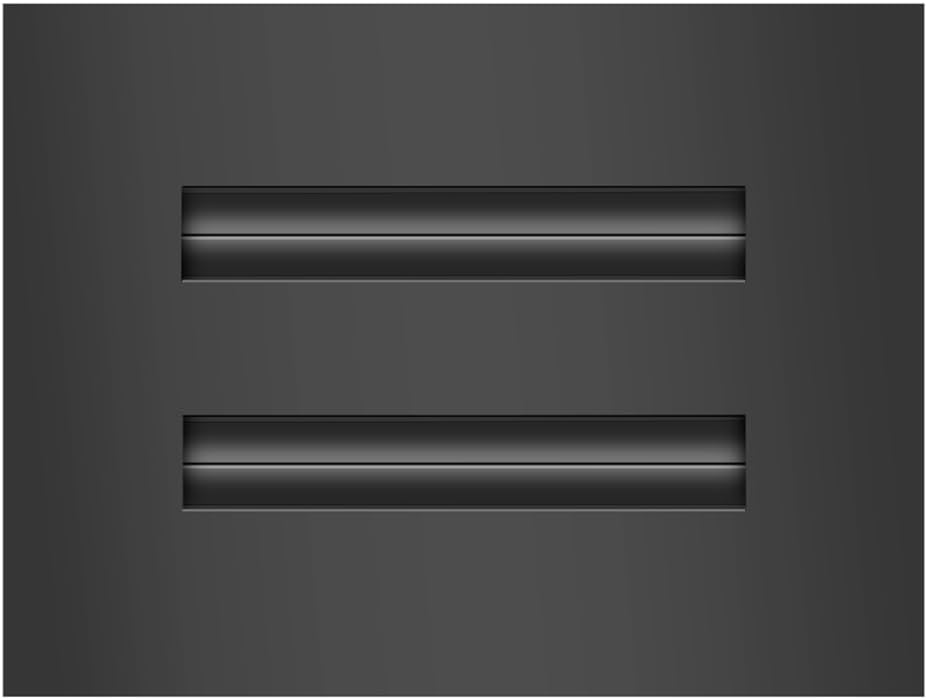 6x4 Modern AC Vent Cover - Decorative Black Air Vent - Standard Linear Slot Diffuser - Register Grille for Ceiling, Walls & Floors - Texas Buildmart