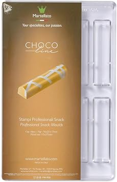 Martellato Polycarbonate Chocolate Mold, Half-Round Bar Log 96mm