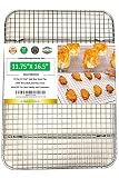 MASTERRACK 304 Stainless Steel Cooling Rack(11.75"X16.5"X0.7") Wire Grate Fit Half Sheet Pan,use at