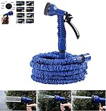2. Tiene una pistola de riego con 7 chorros. Puede ajustar la boquilla al modo que mejor se adapte a sus necesidades de riego: jardinería, lavado de coche, etc.
