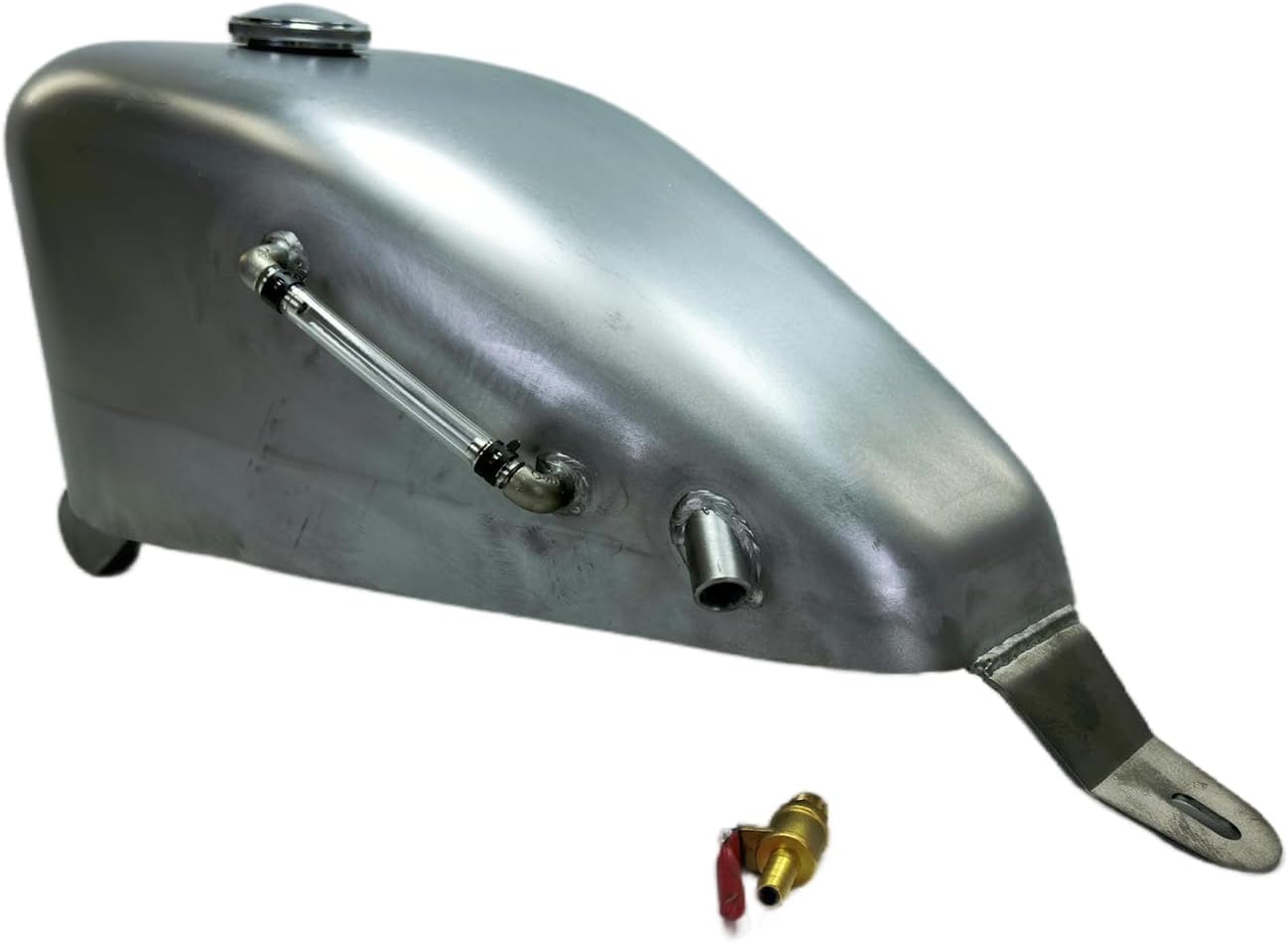 Motorcycle Petrol Gas Fuel Tank For HONDA VT750 SHADOW 750 2004-2009 Unpainted Silver 9L