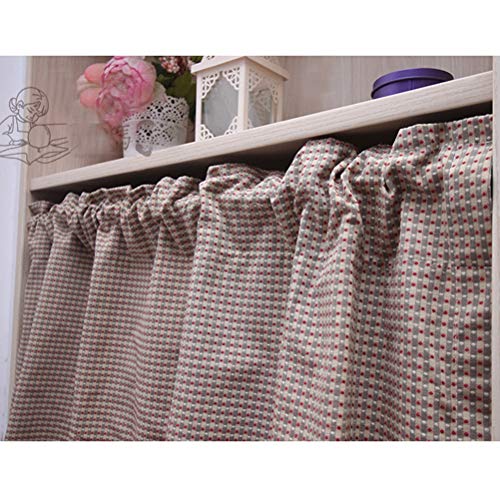 Cortina de café estilo retro ideal para decorar cocinas y proteger del polvo 7