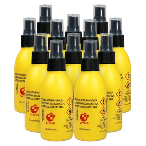 Clorhexidina Digluconato 2% 125 ml – Solución Alcohólica Antiséptico para Piel Sana (12 Unidades)