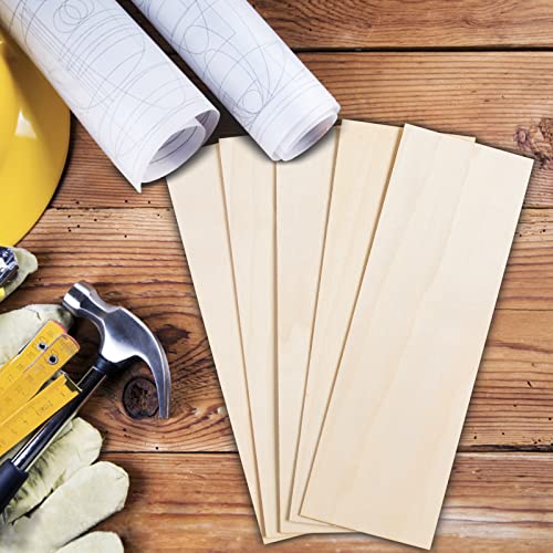 12 Pack Basswood Sheets For Crafts 12 X 4 X 1/8 Inch-3 Mm Thick Unfinished Plywood Sheets Thin Craft Wood Sheets Boards For Drawing,Painting, Wood Engraving, Wood Burning,Diy Laser Cutting Projects #TOP5