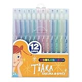 SAKURA サクラクレパス 水性ボールペン ボールサイン ティアラ 12色 PGB12TN