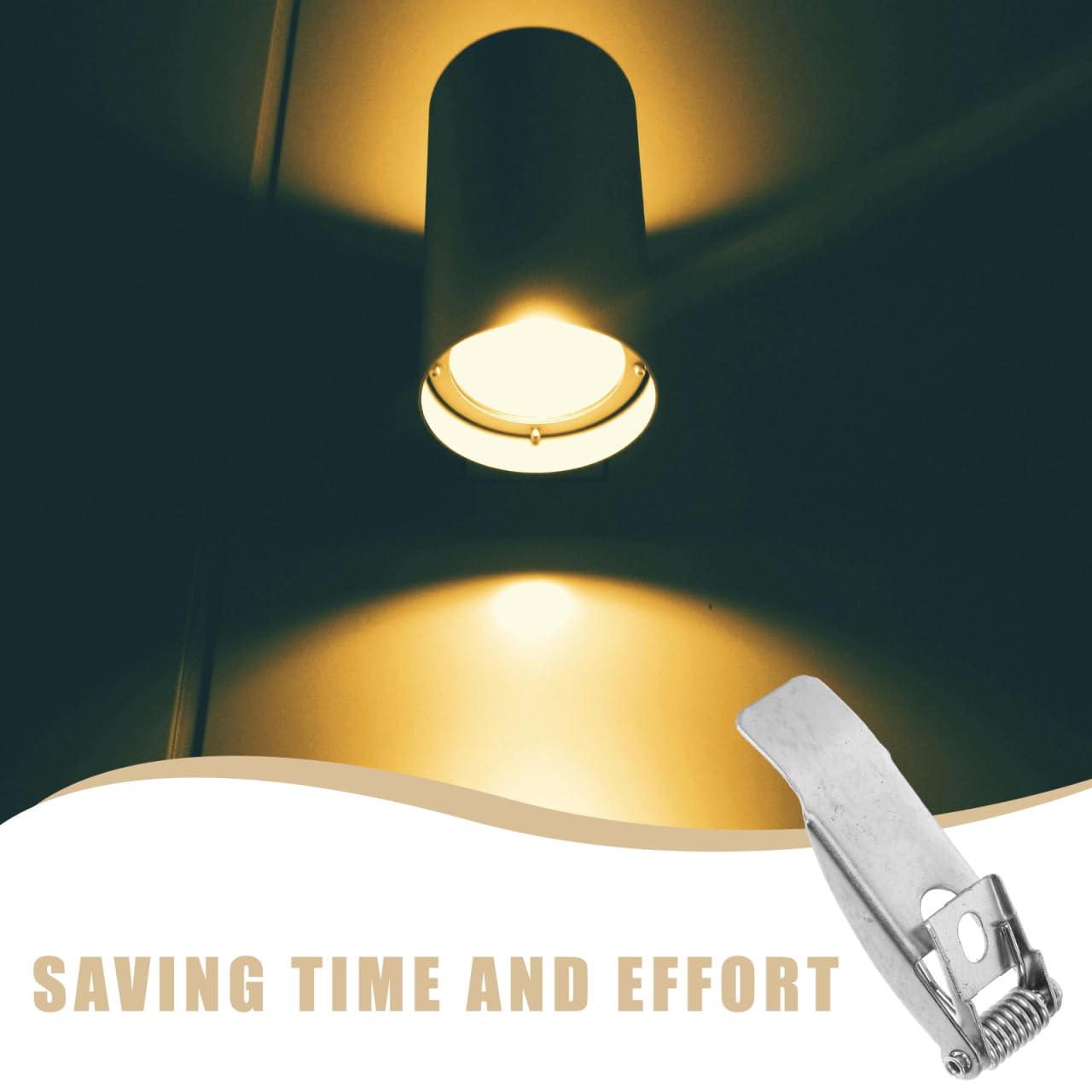 Hemobllo 10 Stück Federklemmen für Einbauleuchten Downlights | Werkzeuglose Montage, sicherer Halt, LED Deckenleuchten, Downlights Einbaustrahler, stabile Halterung, Ersatzfedern