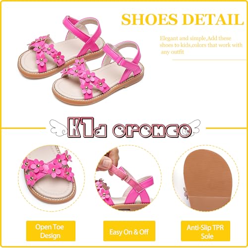 Image of Kiderence Toddler Girls Sandals Little Girls Kids Summer Shoes Toddler Sandals