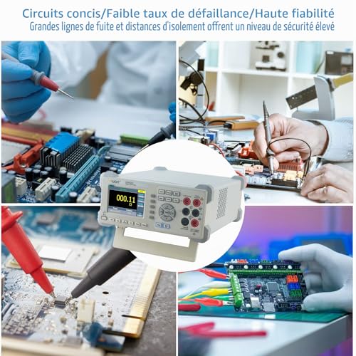 Multimètre numérique portable OWON XDM2041 d'établi 55000 points avec écran LCD 3.7 pouces - 4
