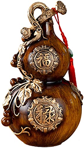 WQQLQX Statue Feng Shui Gourd Statue Dekoration Harz Glück Skulptur...