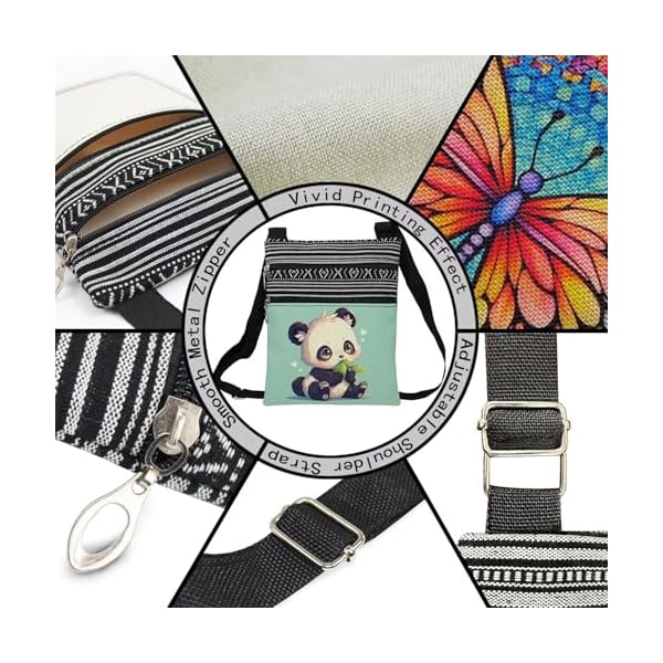 Animal Crossbody Handbag Elephant Wolf Horse Squirrel Panda Cattle Butterfly Owl Frog Capybara Present for Woman - Image 5