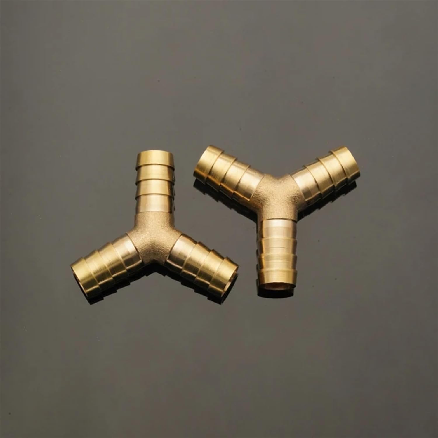 Brass Splicer Pipe Fitting Y Shape 3 Way Hose Barb 4 5 6 8 10 12 14 19mm Copper Barbed Connector Joint Coupler Adapter Pneumatic 1pcs(OD 16-10-10mm)