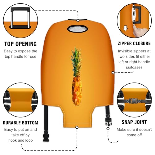 Travel Luggage Cover Suitcase Protector Scratch-Resistant Fit, Not Included Suitcase Wallpaper Minimalism XL3