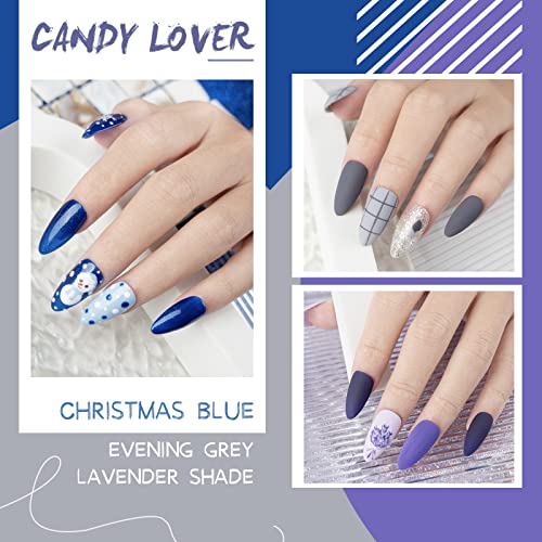 Candy Lover Gel Nail Polish Kit, 25 Pcs Spring Gel Nail Polish Set With Base Top Coat Matte Coat, Soak Off Gel Nails, Uv Nail Polish Set Gift For Women Girls, Pastel Green Purple Blue Pink Glitter White Nudes Gel Nail Polish Colors Salon #TOP5
