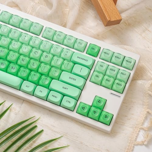 Keycaps PBT Vert Jelly de profil MOA avec 132 touches pour clavier mécanique Wooting et Cherry MX - 4