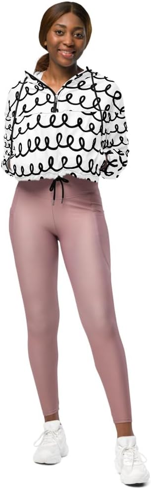 Funky printed Women’s cropped windbreaker