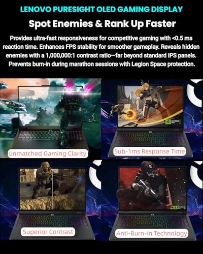 Image of Lenovo Legion Pro 5i Gen 10 Gaming Laptop - Core Ultra 9 275HX, GeForce RTX 5070 Ti 12GB GDDR7, 16 inch WQXGA (2560 x 1600) 240Hz, 24zone RGB Backlit, Wi-Fi 7, w /Accessory,64GB DDR5 RAM | 8TB SSD