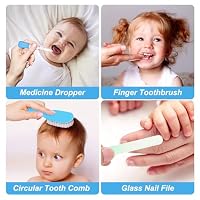 Baby Grooming Kit, Infant Safety Care Set with Hair Brush Comb Nail Clipper Nasal Aspirator,Baby Essentials Kit for Newborn Girls Boys — image 6