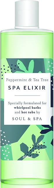 Peppermint & Tea Tree Spa Elixir For Hot Tubs and Whirlpool Bath - 200ml