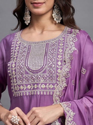 Image of Florely Women's kurti set for woman | kurta sets for woman | Cotton Kurta Set for Women | Embroidered Kurta Set for Women | Kurta Set with Pant Dupatta | 3 Piece Kurti Set | trending kurta women 2026