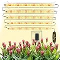 Grow Light Strips, LED 150-Bulb 3500K Dimmable Full Spectrum Plant Growing Lamp Bars for Indoor Plants Hydroponic Veg Succulent Seedling, Daisy-Chain Design