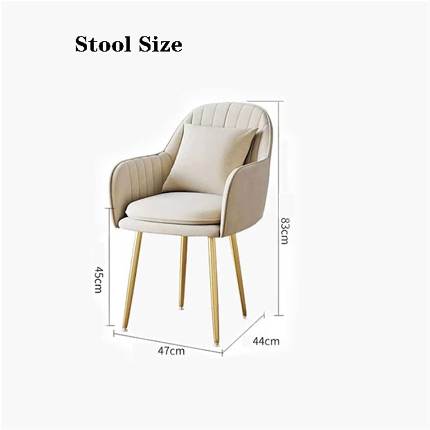 Vanity Dressing Table Set Luxury Makeup Bench with 3 Colors Led Hd Mirror,Comfortable Stool Drawers Cabinet,Modern Simple Style,for Girl's Gift (Size : 80CM) ()