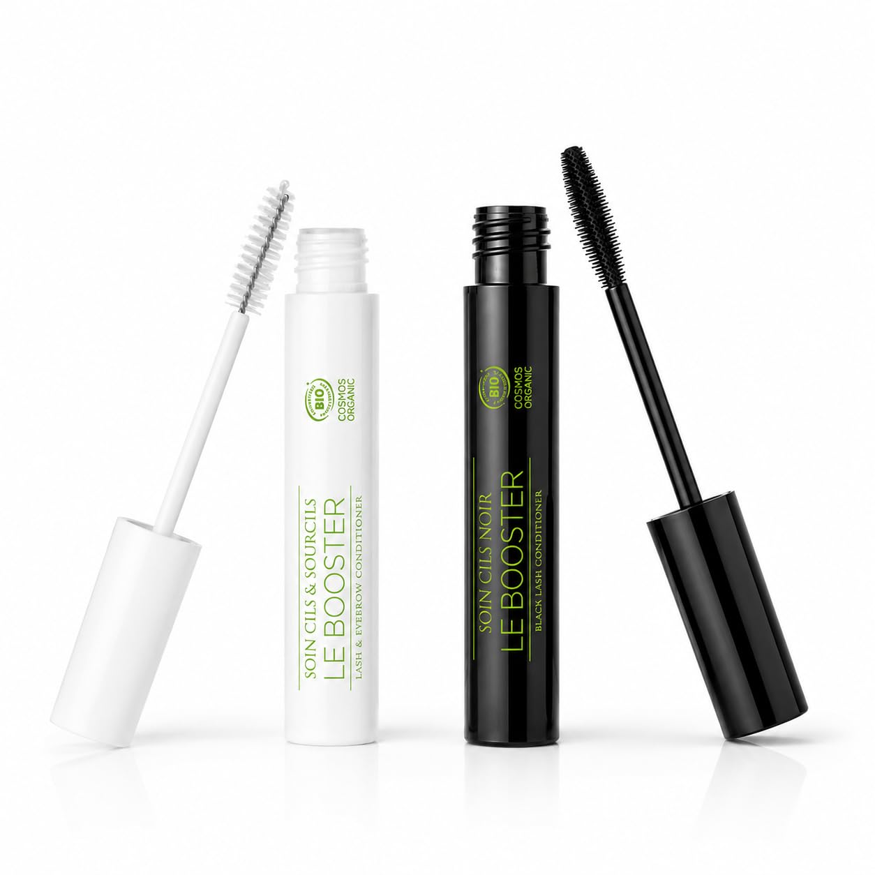 HUYGENS Wimpernserum & Augenbrauenserum and HUYGENS Lash Booster Mascara