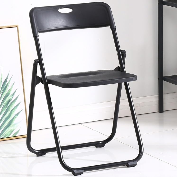 Plastic Folding Chair - Portable Office Chair with Backrest, Durable Event Seating, Easy to Use and Store - Ideal for Home and Kitchen Use