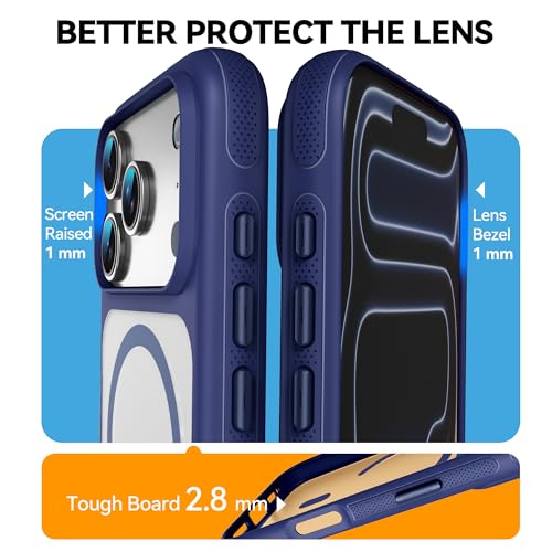 Coque iPhone 17 Pro mate protection militaire et élégance bleue - 3