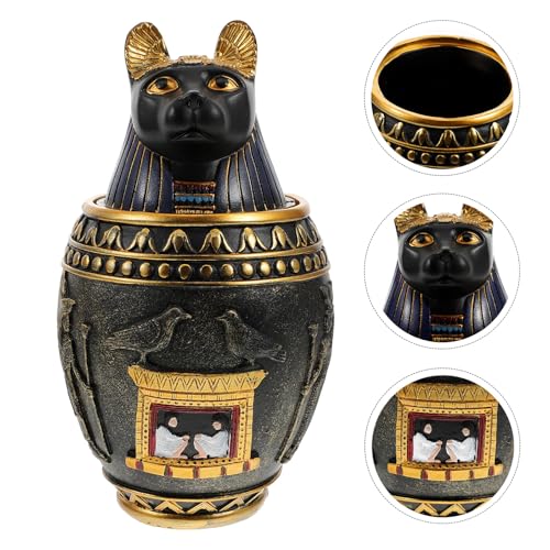 Statue égyptienne noire incassable pour décorer un bureau sans risque - 5