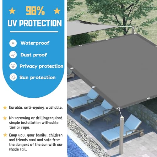 Voile d'ombrage imperméable facile à plier pour ombrager un balcon