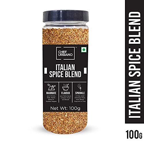 Image of Chef Urbano Italian Spice Blend 100g | All Natural & Healthy Italian Spice Blend for Pizza, Pasta, Salads and Bread Seasoning | Premium Herbs and Spices | Vegan