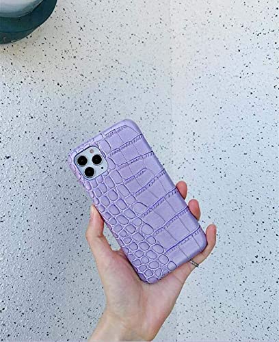 Protégez votre iPhone 12 Pro avec style grâce au cuir violet crocodile
