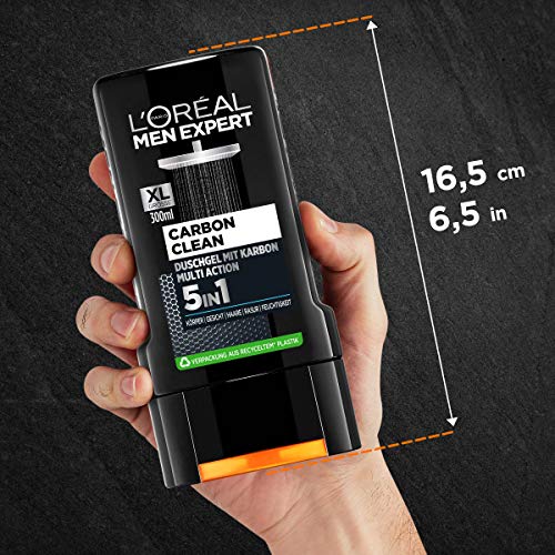 L'Oréal Men Expert Carbon Protect Shower Gel Pack of 2 x 300 ml - Image 6
