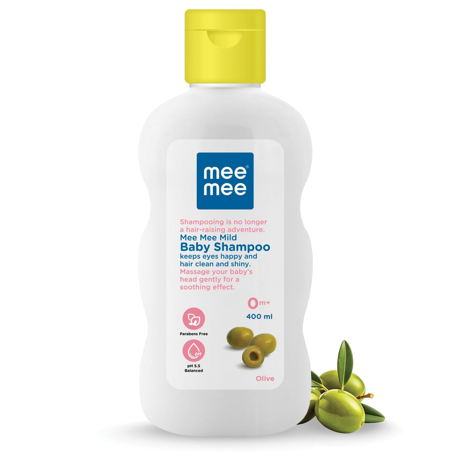 Mee Mee Gentle Baby Shampoo 400ml | For Daily Moisturizing Enriched with Olive Extracts | Tear-Free Formula Nourishes, Soothes, & Protects Sensitive Skin | Hypoallergenic, Sulfate and Paraben-Free | Skin Friendly PH-image-11