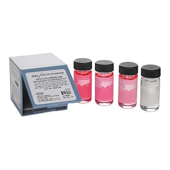 Hach SpecCheck DPD Chlorine HR Gel Standards Set, 0-6.5 mg/L Cl2, 2893300