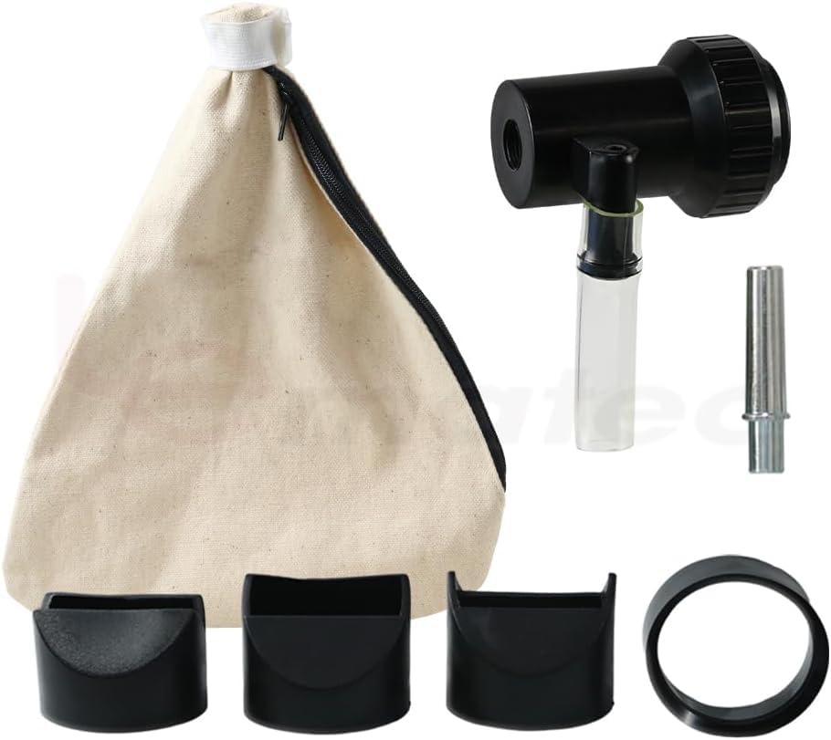 LE LEMATEC Sand Blaster Recycling Attachment Kit for Dustless Sandblasting – Includes Recycling Hood, Steel Nozzle & Storage Bag for All LE LEMATEC Sandblasters (AS118-9-1S)