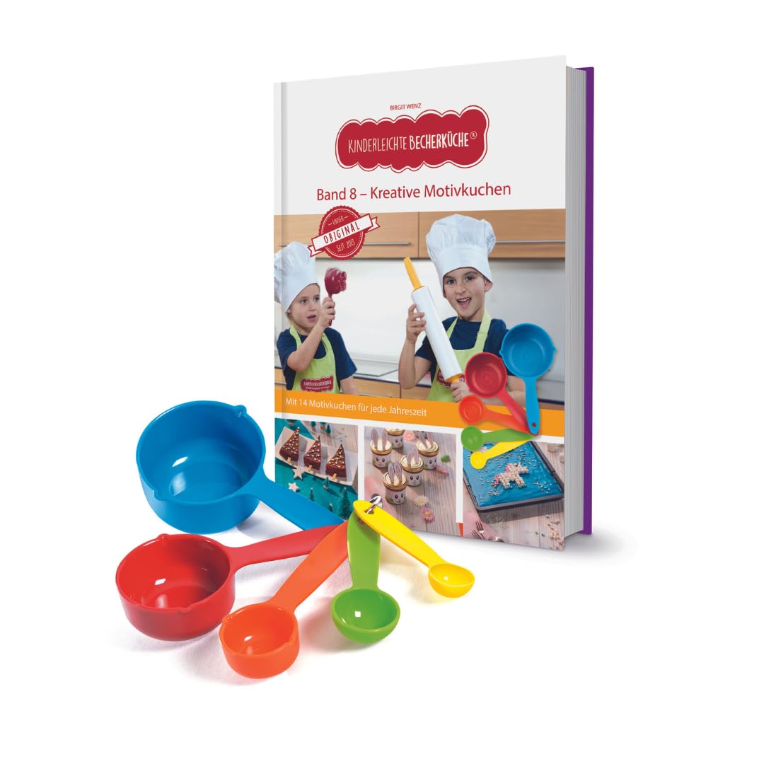 Kinderleichte Becherküche - Kreative Motivkuche (Band 8): Backset inkl. 5 farbigen Messbechern, Mit Motivkuchen für jede Jahreszeit, Original aus "Die ... und Kochen für Kinder ab 3 Jahren, Band 8)