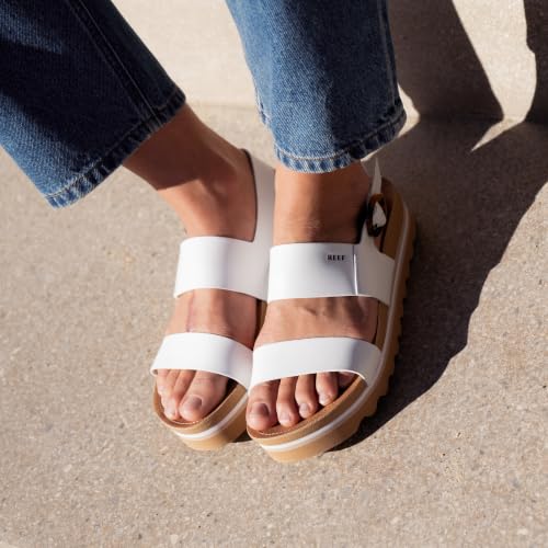 Reef Vista Hi Buckle Womens Platform Fashion Sandal, Arch Support, Ultra Soft Cushion Footbed, Vintage, 7 - image 4
