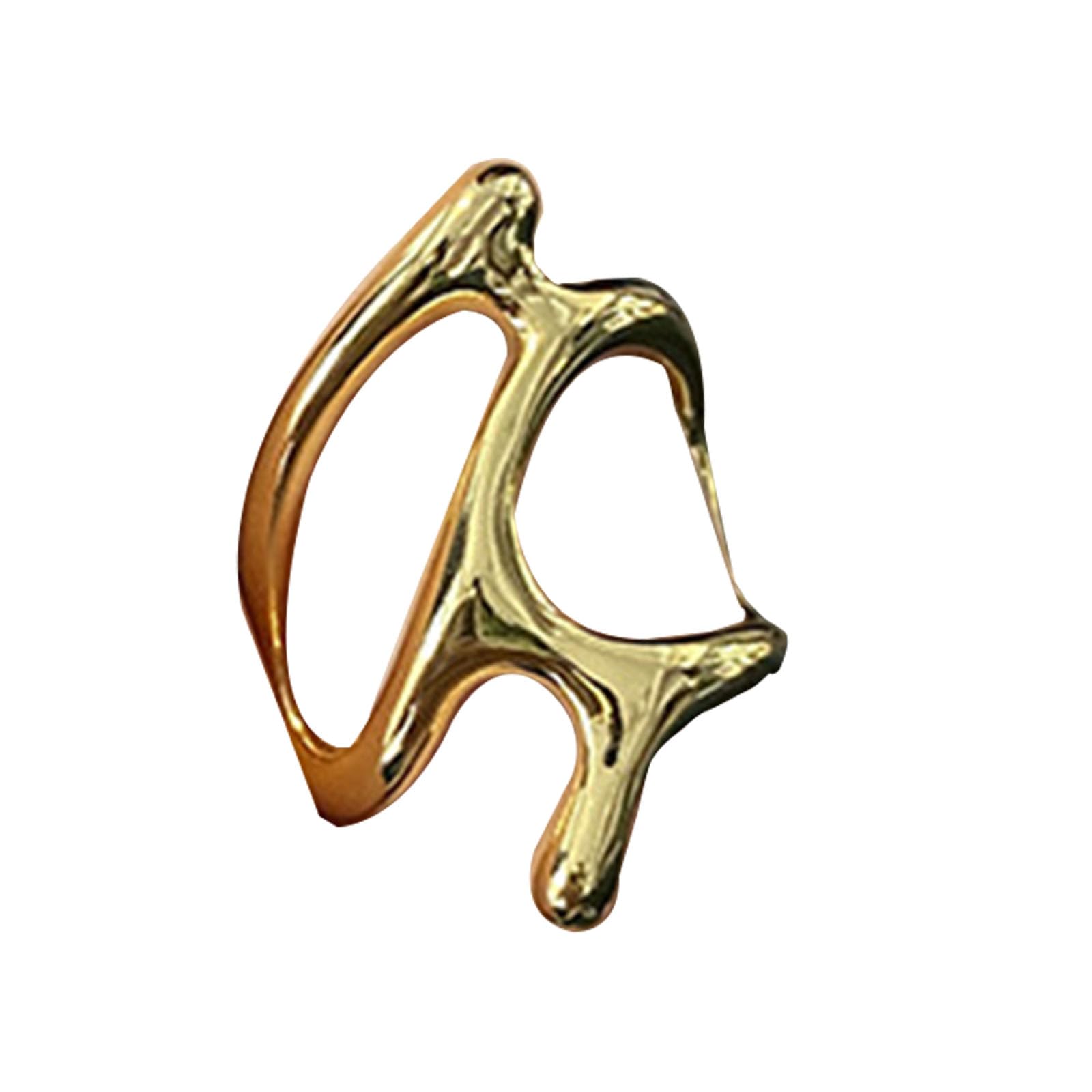 NEWFT Two Hands Than Heart for Men Punk Gothic Zircon Retro Crossed Women Hip Hop Charm Fashion
