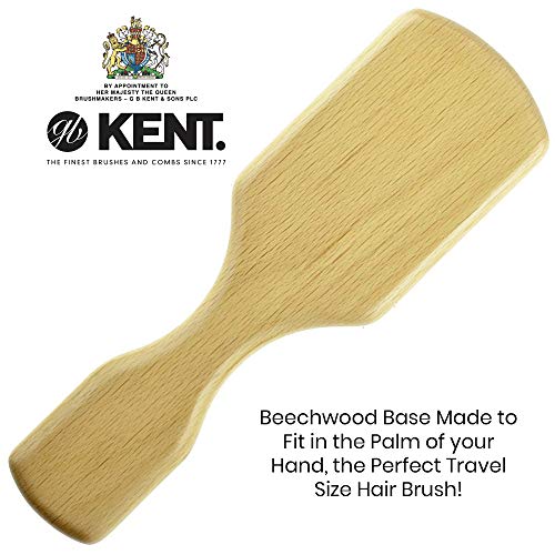 Kent Og2 Beechwood Hair Brush And Facial Brush For Beard Care - Exfoliating Natural Boar Bristle Brush For Mens Grooming, Hair Care, And Beard Straightener For Men's Skin Care #TOP4