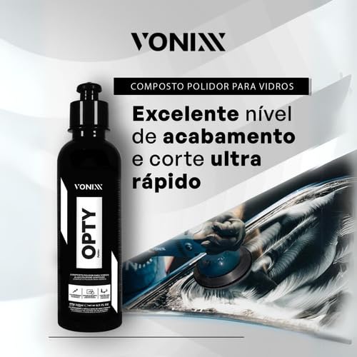 Opty Composto Polidor Para Vidros Tira Riscos 240ml Vonixx