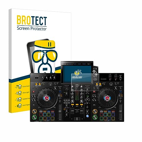 BROTECT Schutzglas für Pioneer XDJ-RX3 Schutzfolie Panzer Folie Glas Bildschirmschutz Made in Germany [Kratzfest 9H, Anti-Fingerprint,Transparent]