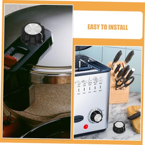 PRETYZOOM 3 piezas de perillas de reemplazo para freidora de aire, perilla de temporizador para horno y olla a presión, fácil instalación, material plástico, versátil para electrodomésticos de cocina miniatura 3