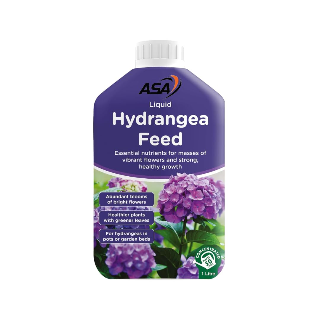 Hydrangea Liquid Feed Plant Food Fertiliser for Bigger Blooms of Flowers Concentrated 1 Litre Makes 225 Litres