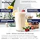 Nufeelia Trinkmahlzeit Vanille – Wissenschaftlich basierter Diät Shake – Vegan, Zuckerfrei, Laktosefrei – Hoher Ballaststoff- & Protein-Gehalt – 10 Portionen – 560g